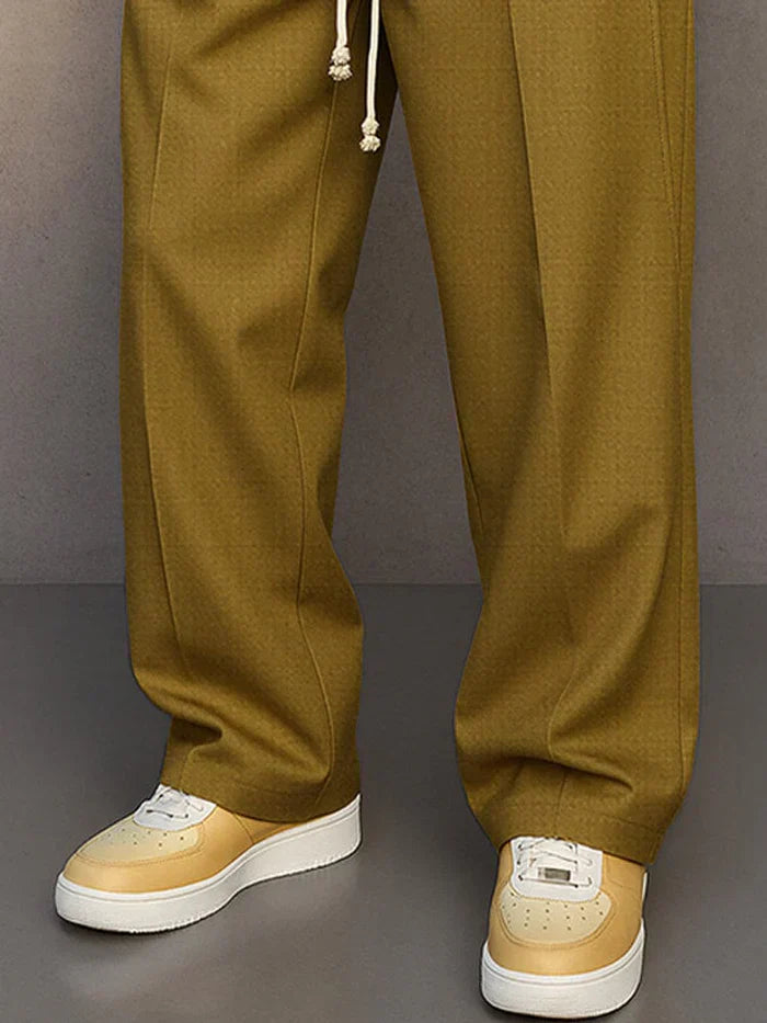Stylish Lace Pants for Men with Drawstring Casual Style