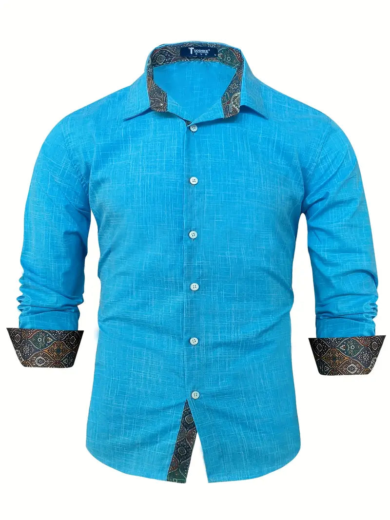 Comfortable Flowy Button Down Shirt for Men