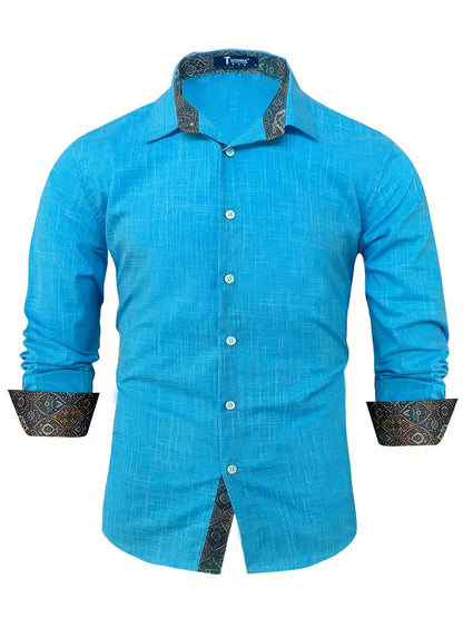 Comfortable Flowy Button Down Shirt for Men