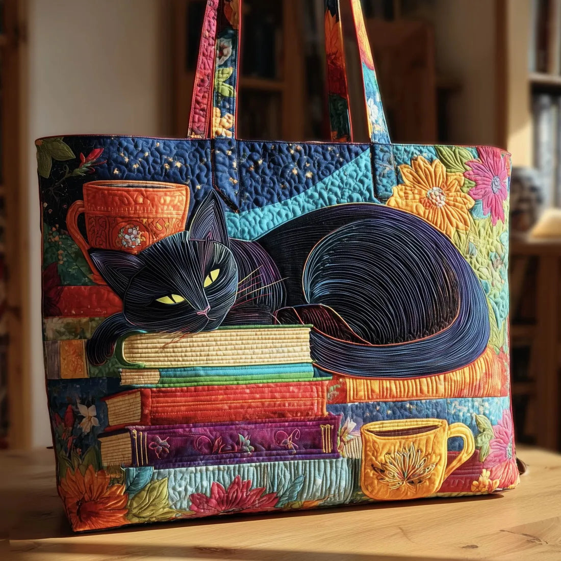 Stylish Tote Bag for Women with Artistic Multicolor Design