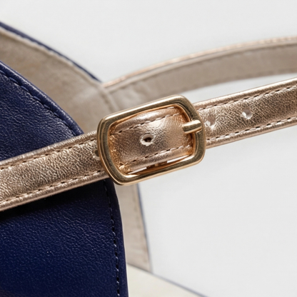 Comfortable Heels for Women with Closed Toe T Strap Cushioned Style