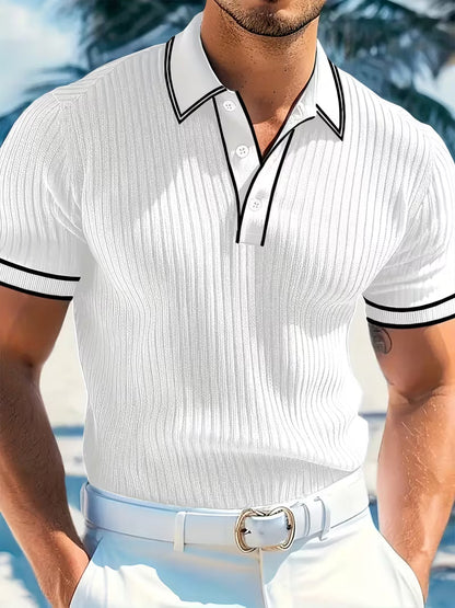 Effortless Polo Shirt for Men with Short Sleeve