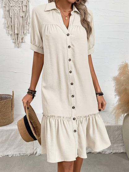 Stylish Midi Dress for Women with Pleated