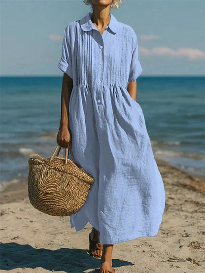 Stylish Dress for Women with Button Front