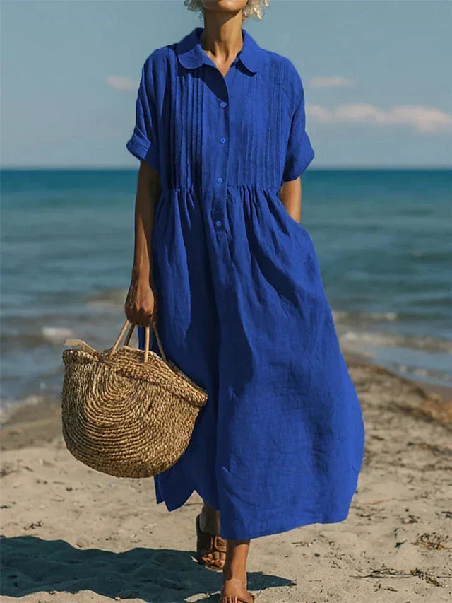 Stylish Dress for Women with Button Front