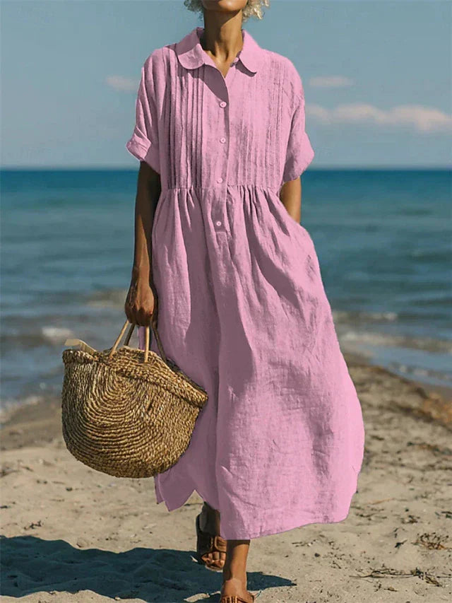 Stylish Dress for Women with Button Front