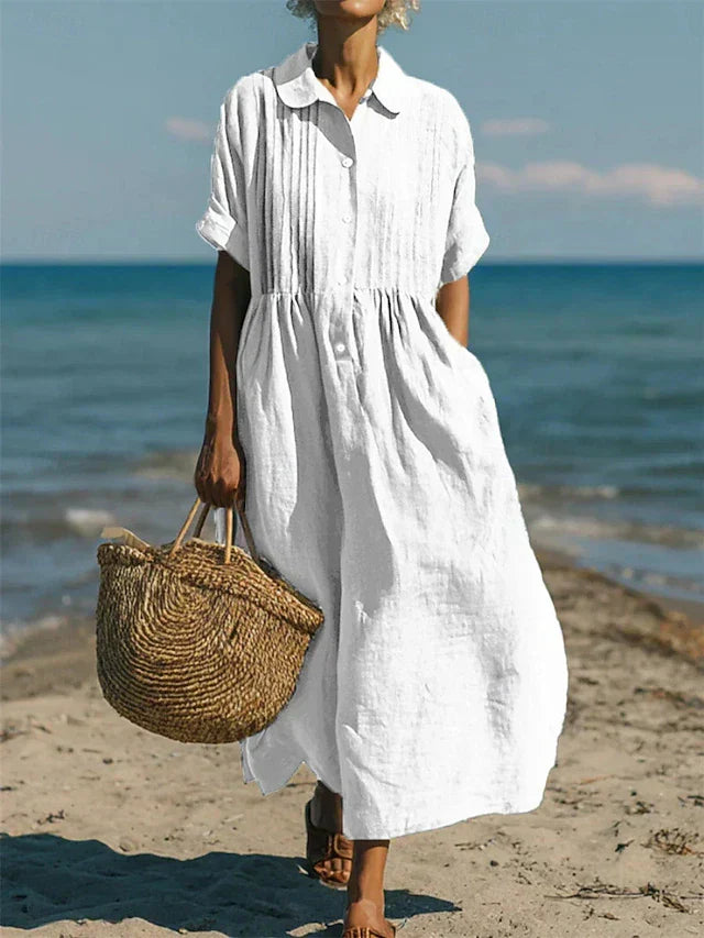 Stylish Dress for Women with Button Front