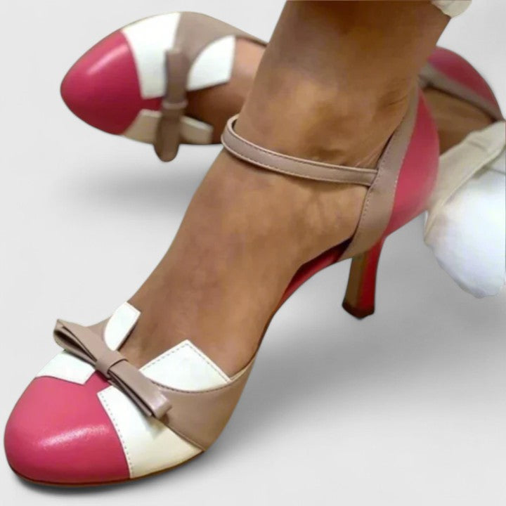 Comfortable Heels for Women with Two Tone Style