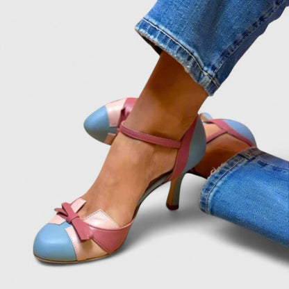 Comfortable Heels for Women with Two Tone Style