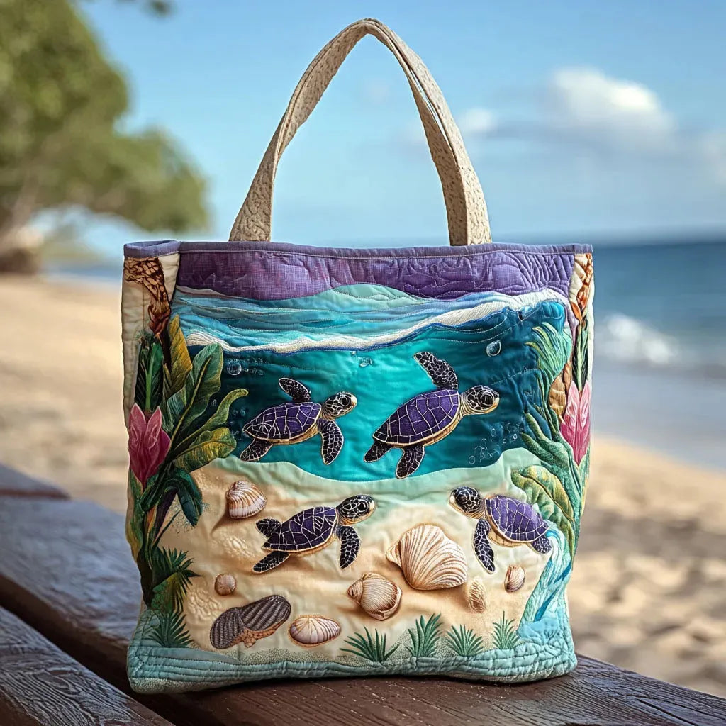 Elegant Tote Bag for Women with Ocean Artistic Design