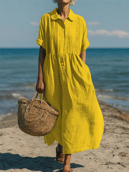 Stylish Dress for Women with Button Front