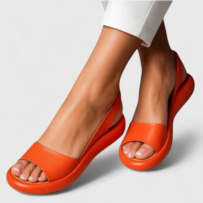 Comfortable Orthopedic Sandals for Women with Platform Wedge Open Toe Slingback Cushioned Casual Style
