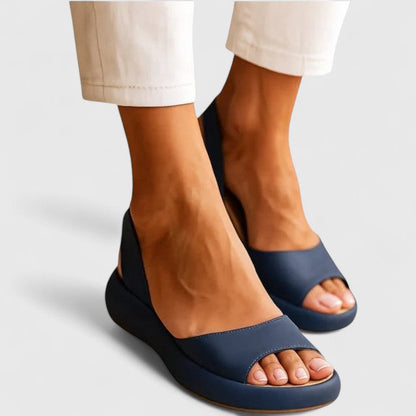 Comfortable Orthopedic Sandals for Women with Platform Wedge Open Toe Slingback Cushioned Casual Style