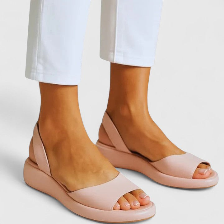Comfortable Orthopedic Sandals for Women with Platform Wedge Open Toe Slingback Cushioned Casual Style