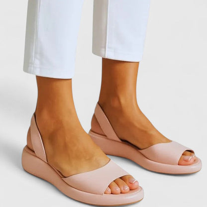 Comfortable Orthopedic Sandals for Women with Platform Wedge Open Toe Slingback Cushioned Casual Style