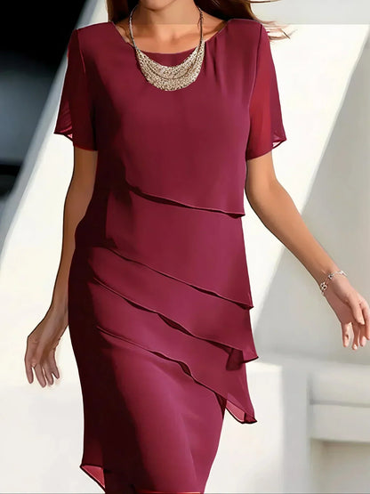 Stylish Dress for Women with Short Sleeve