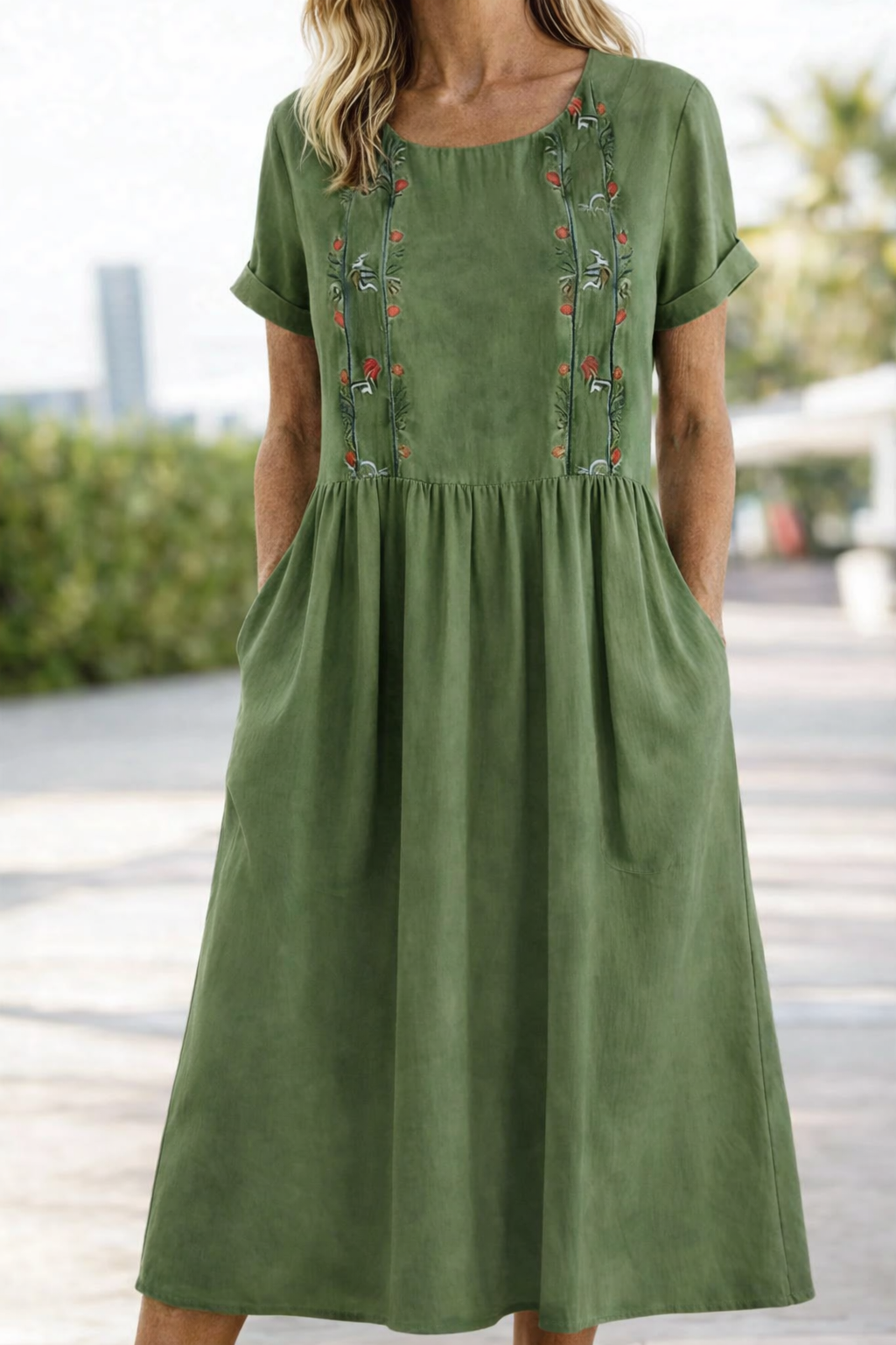 Elegant Mini Dress for Women with Short Sleeve