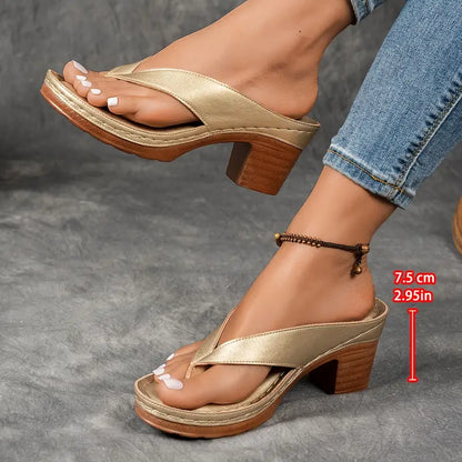 Comfortable Heeled Sandals for Women with Cushioned Style