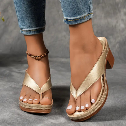Comfortable Heeled Sandals for Women with Cushioned Style