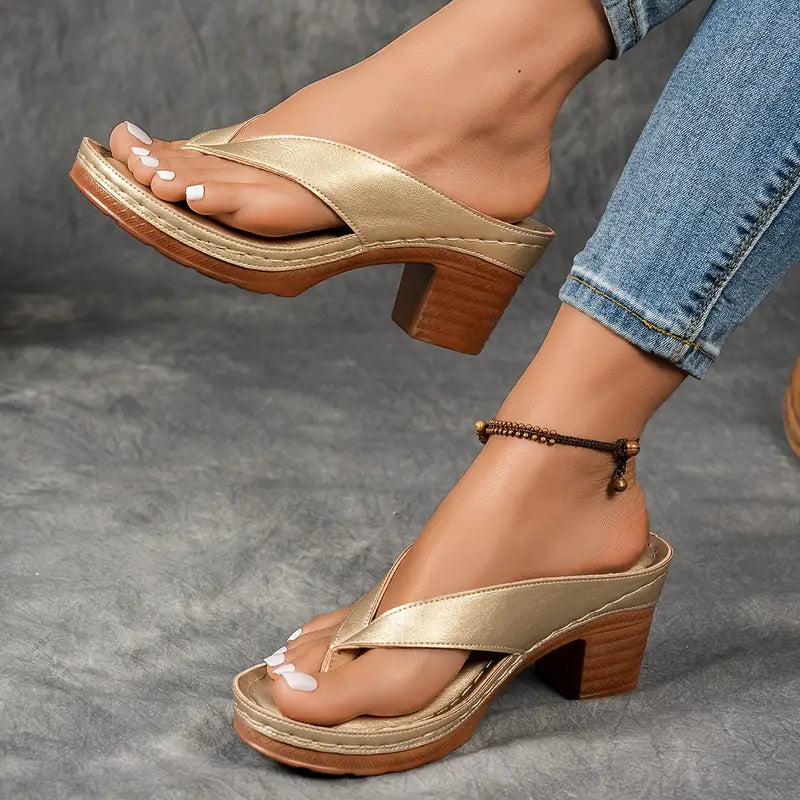 Comfortable Heeled Sandals for Women with Cushioned Style