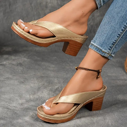 Comfortable Heeled Sandals for Women with Cushioned Style
