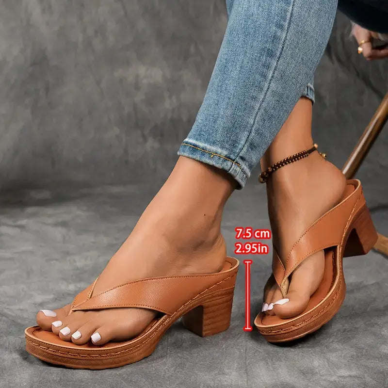 Comfortable Heeled Sandals for Women with Cushioned Style
