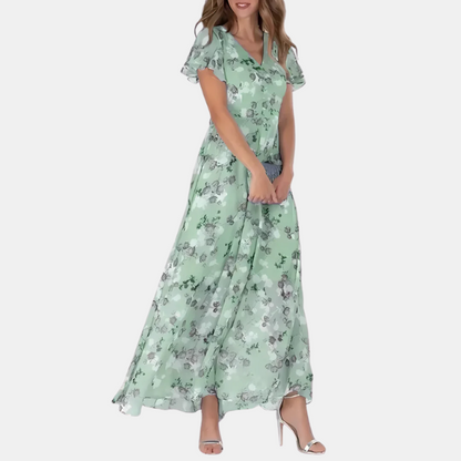 Effortless Flowy Floral Midi Dress for Women