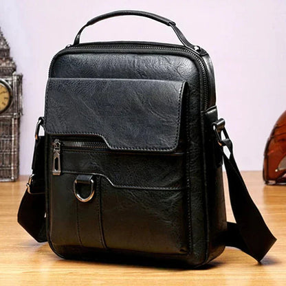 Stylish Crossbody Bag for Men with Casual Retro Design Pockets