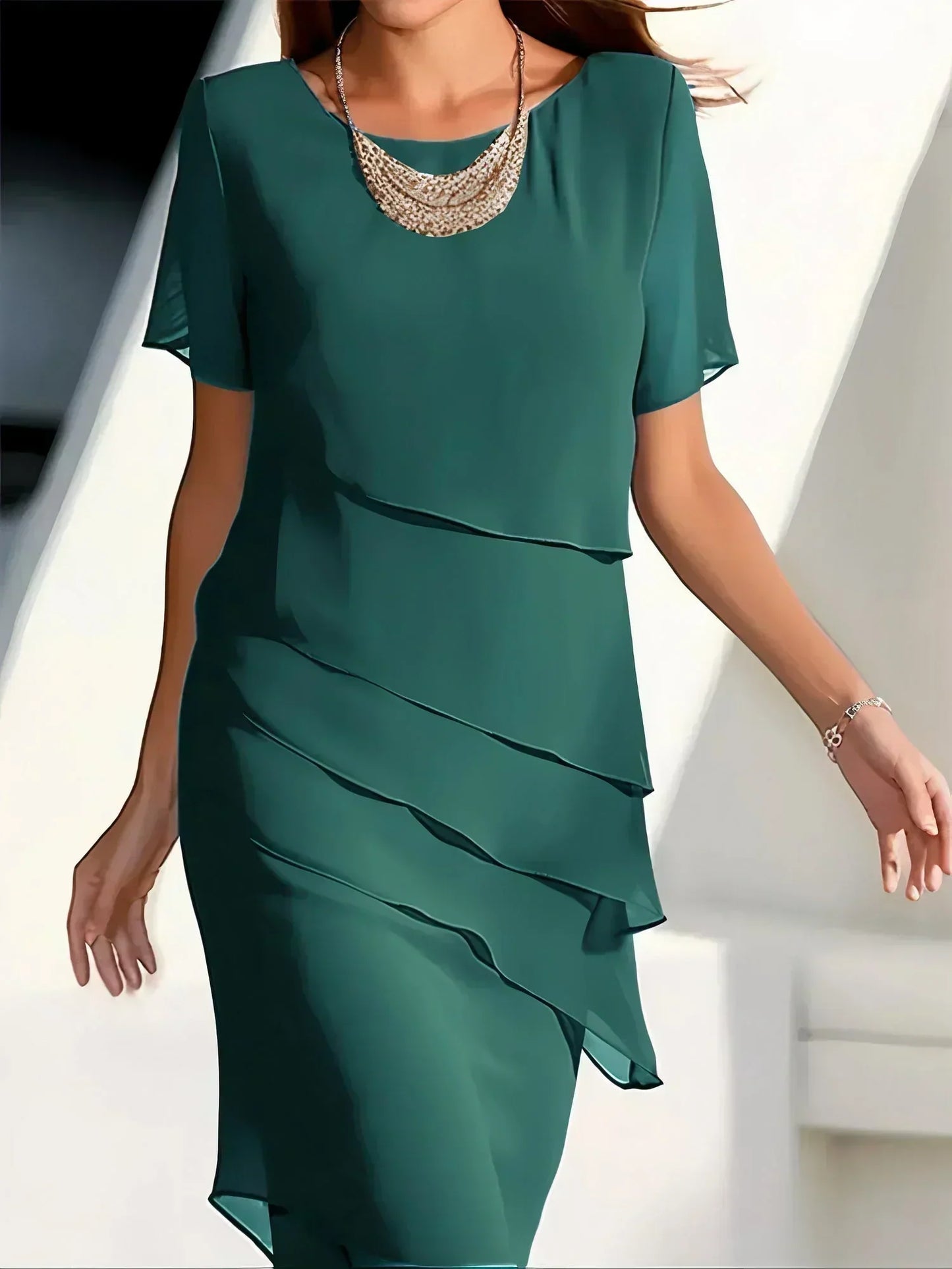 Stylish Dress for Women with Short Sleeve
