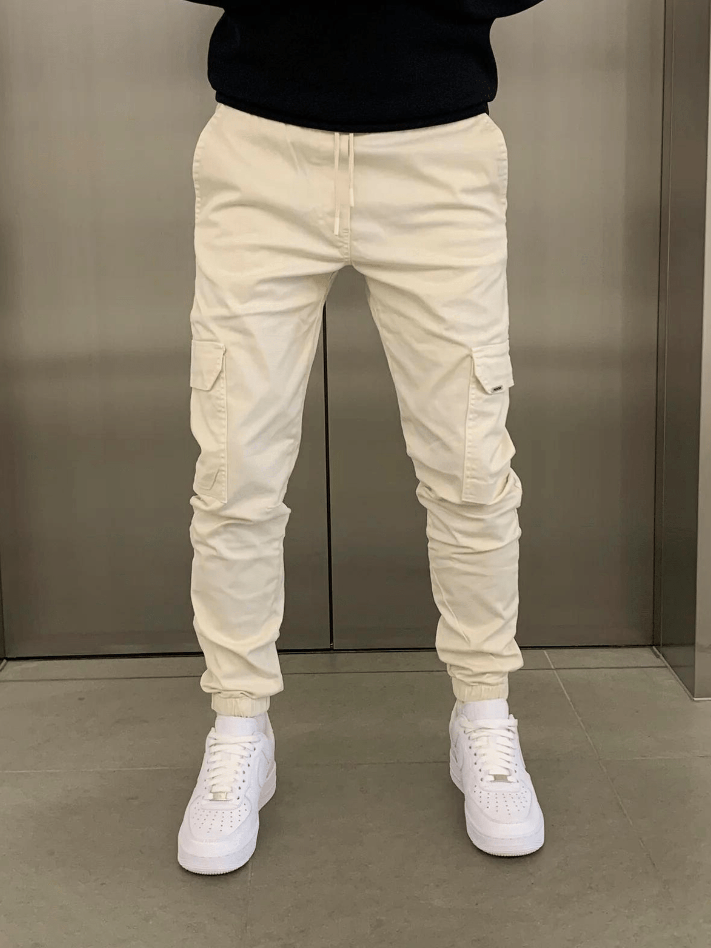 Effortless Cargo Pants for Men with Tie Waist Drawstring