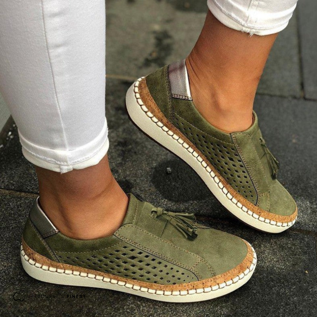 Comfortable Orthopedic Shoes for Women with Slip On Arch Support Breathable Style
