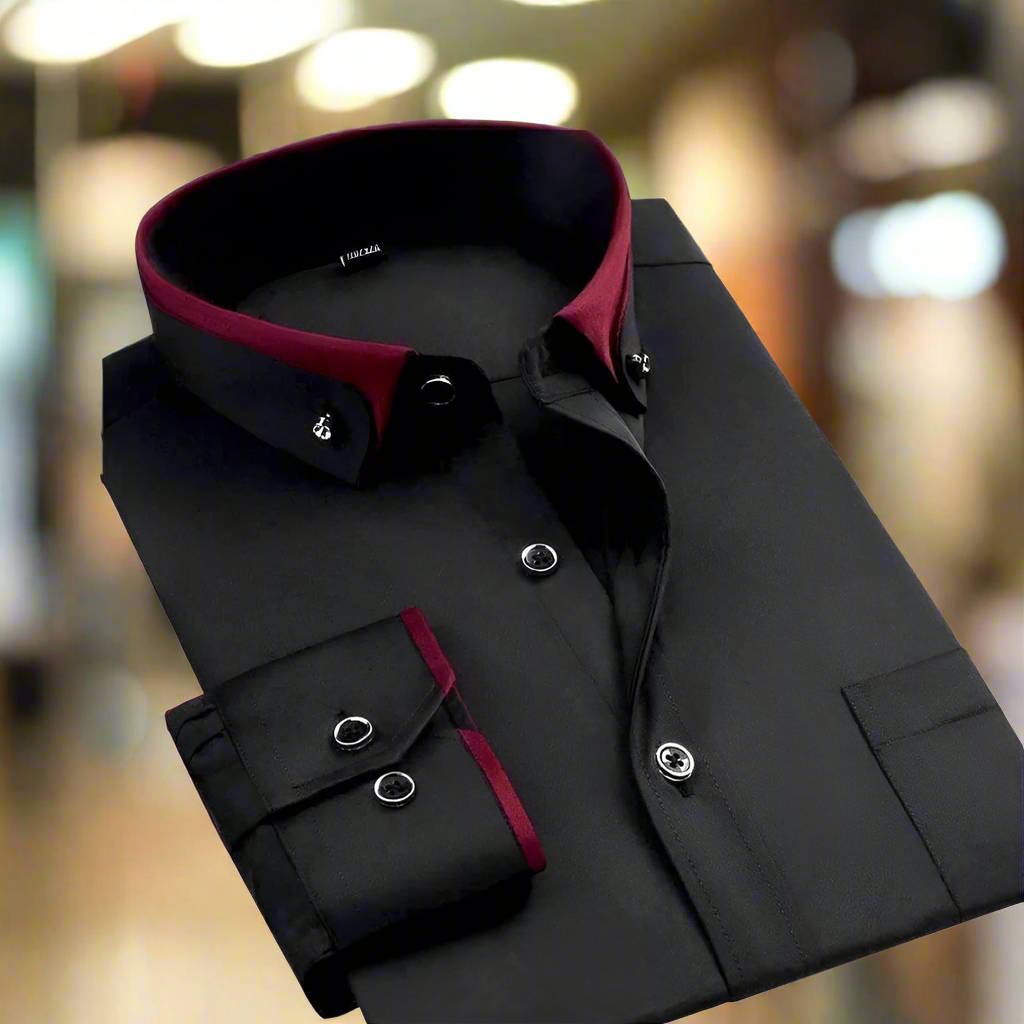 Effortless Button Down Shirt for Men with Long Sleeve