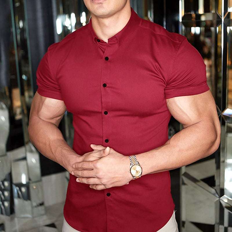 Effortless Shirt for Men with Short Sleeve