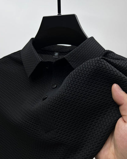 Effortless Polo Shirt for Men with Button Up