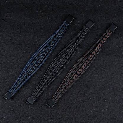 Elegant Bracelet for Men with Braided Viking Design