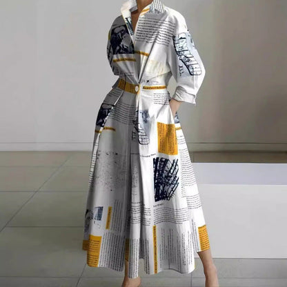 Elegant Wrap Maxi Dress for Women with Collared Casual Style