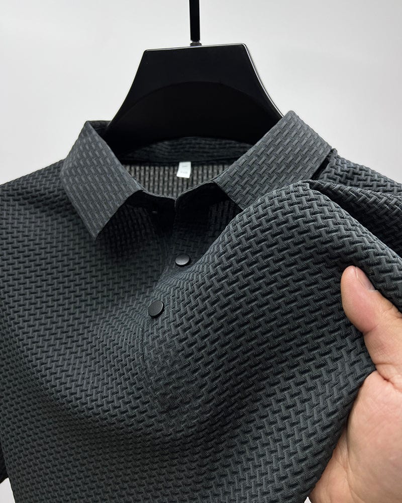 Effortless Polo Shirt for Men with Button Up