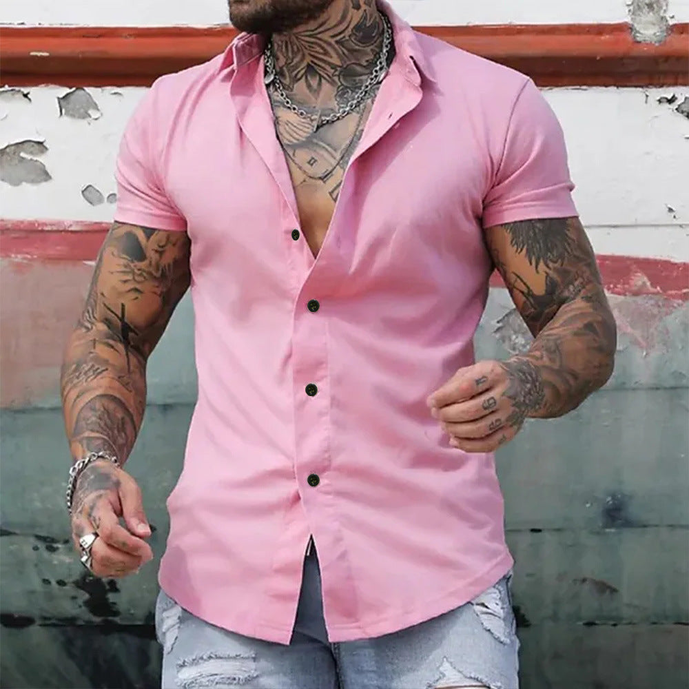 Effortless Shirt for Men with Short Sleeve