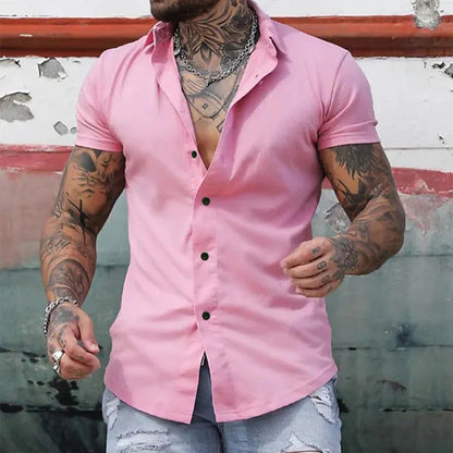 Effortless Shirt for Men with Short Sleeve