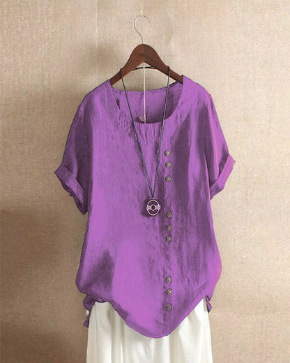Effortless Blouse for Women with Asymmetrical