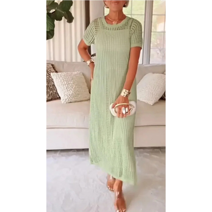 Effortless Maxi Dress for Women with Hollow Out