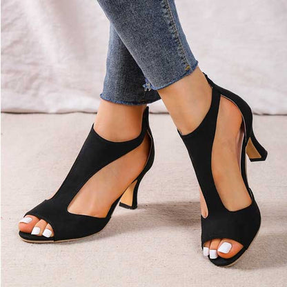 Comfortable Heeled Sandals for Women with Orthopedic Cushioned Style