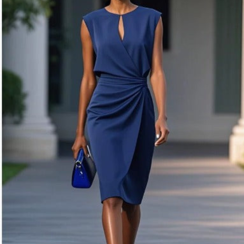 Effortless Chic Midi Dress for Women