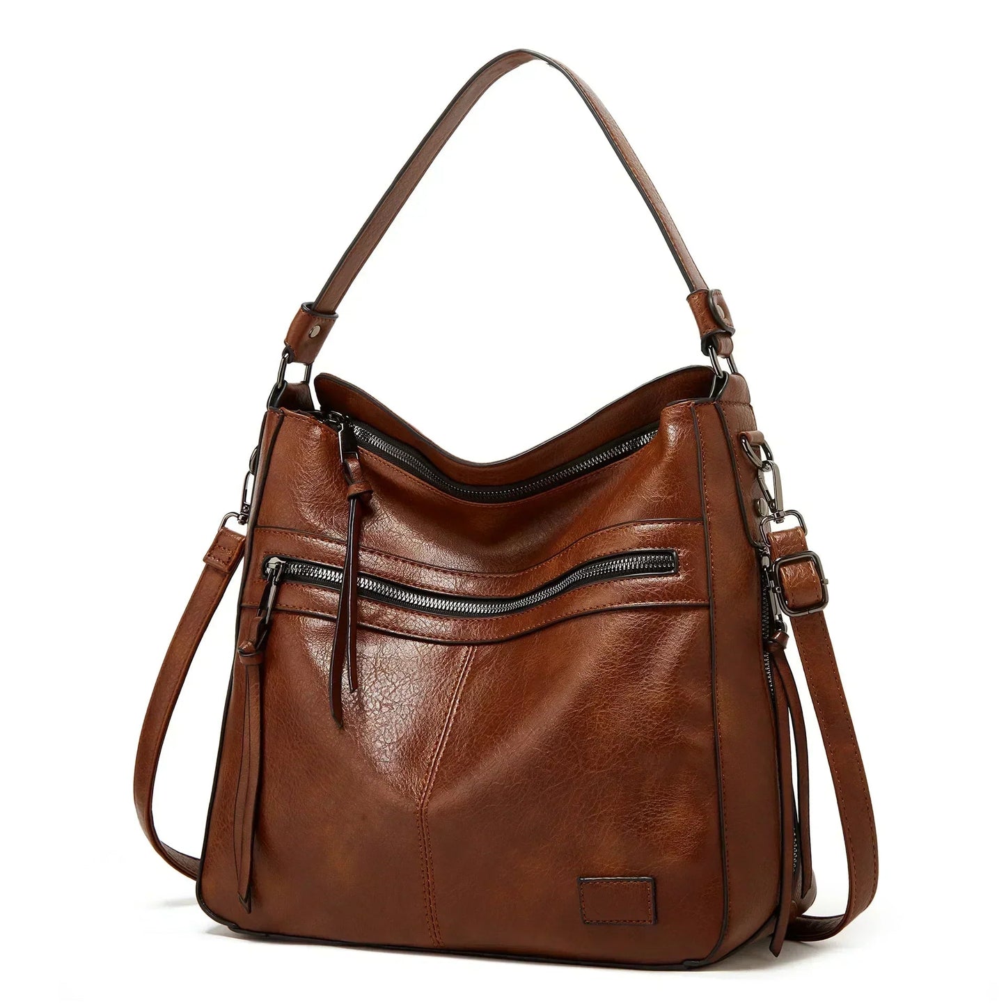 Stylish Crossbody Bag for Women with Retro Zipper Design