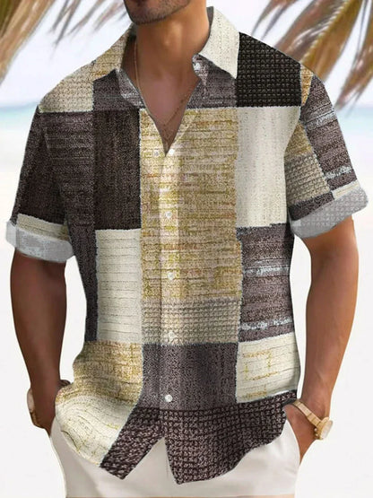 Stylish Button Down Shirt for Men with Retro Casual Style