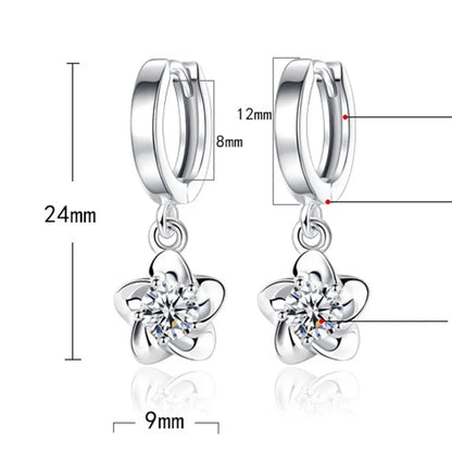 Elegant Earrings for Women with Round White Design