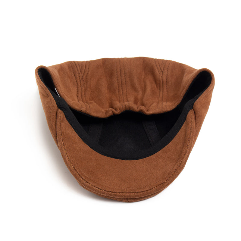 Classic Suede Cap for Men with Vintage Design
