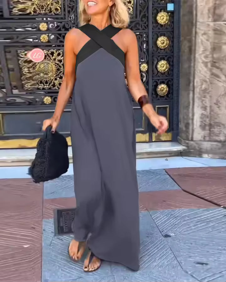 Stylish Maxi Dress for Women with Vintage Casual Style