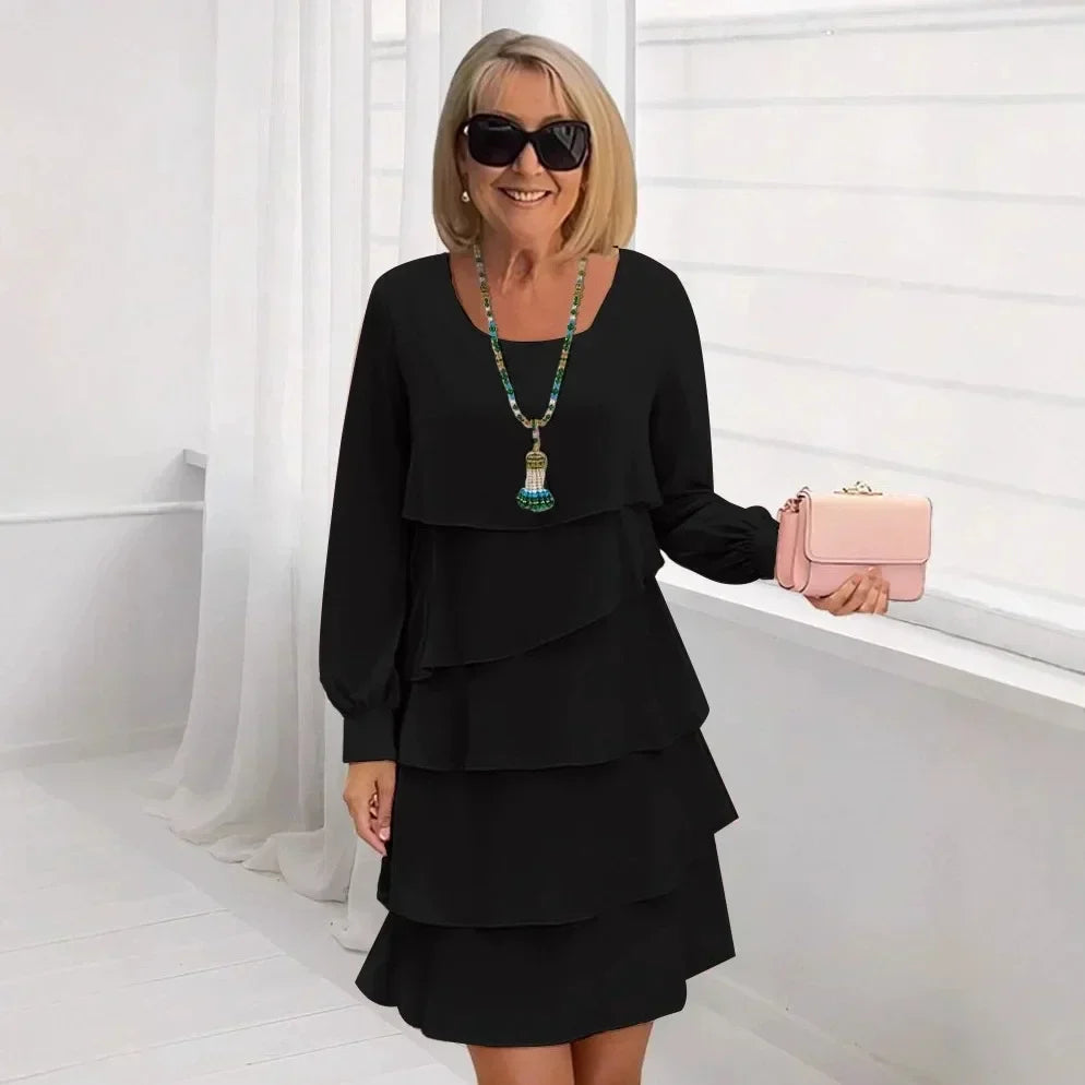 Effortless Mini Dress for Women with Long Sleeve