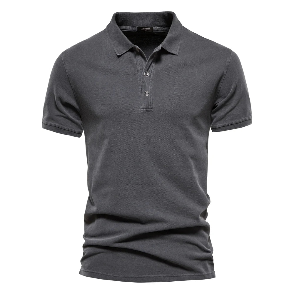 Effortless Flowy Polo Shirt for Men